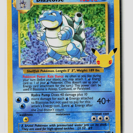 Pokemon 2021 Celebrations Blastoise #2/102