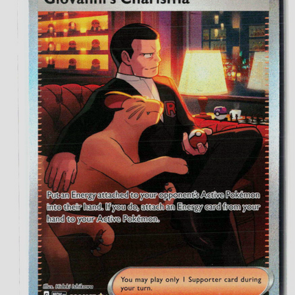Pokemon 2023 Scarlet & Violet 151 Giovanni's Charisma FA SAR #204/165
