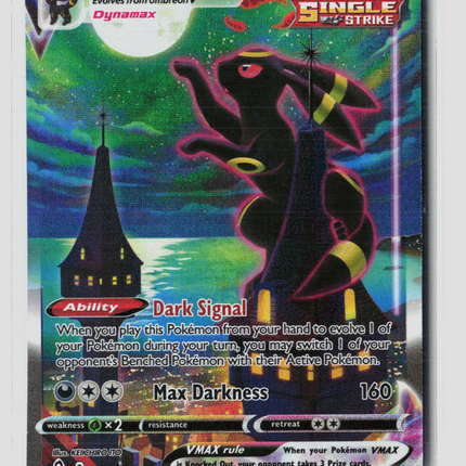 Pokemon 2021 Evolving Skies Umbreon VMAX FA #215/203