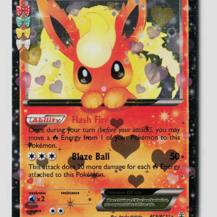 Pokemon 2016 Generations Flareon EX FA #RC6/RC32