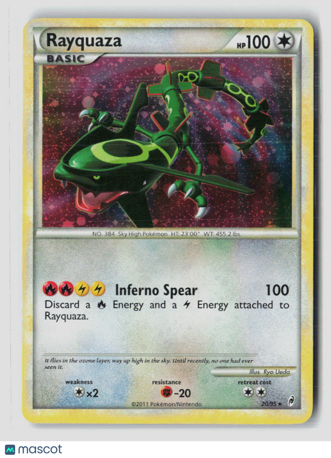 Pokemon 2016 Call of Legends Rayquaza #20/95