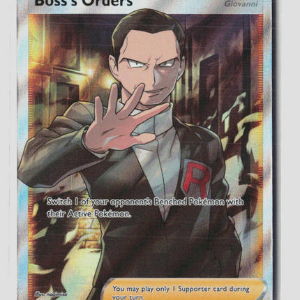 Pokemon 2020 Rebel Clash Boss's Orders SR FA #189/192