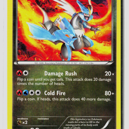 Pokemon 2012 Boundaries Crossed White Kyurem #102/149