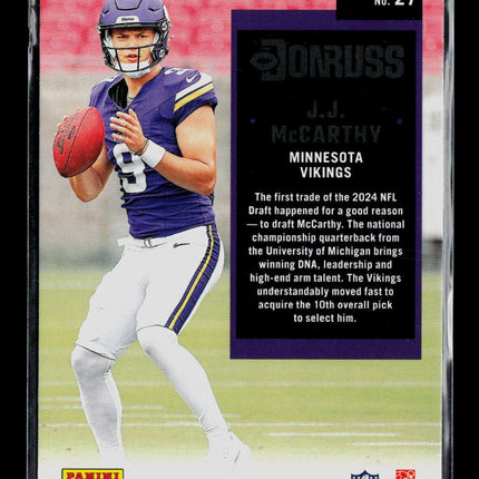 2024 Panini Donruss J.J. McCarthy #27