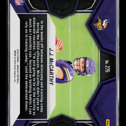 2024 Panini Mosaic J.J. McCarthy #275 RC
