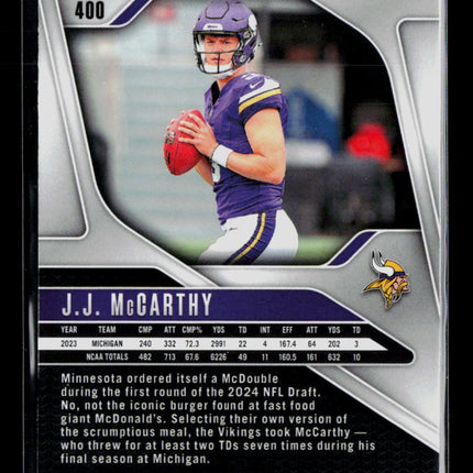 2024 Panini Prizm Football J.J. McCarthy #400 RC