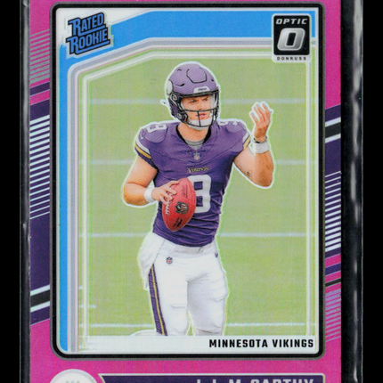 2024 Panini Donruss Optic J.J. McCarthy #235 Pink