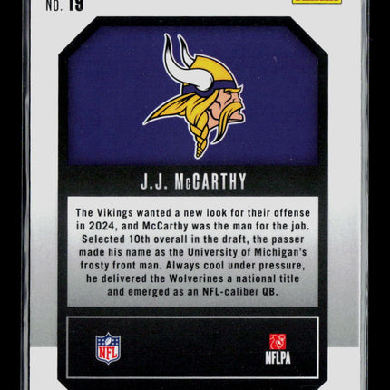 2024 Panini Prizm Football J.J. McCarthy #19 RC