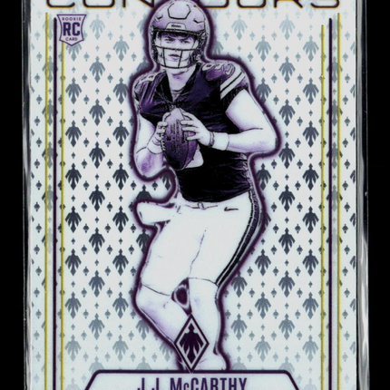 2025 Panini Phoenix Contours J.J. McCarthy #CON-JMY RC