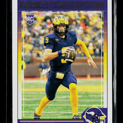 2024 Panini Score Football J.J. McCarthy #304 RC