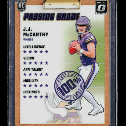 2024 Panini Donruss Optic Football J.J. McCarthy #6 RC