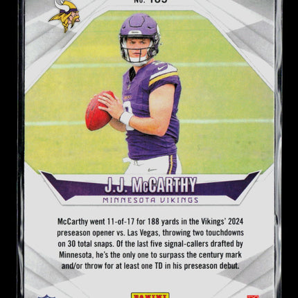 2025 Panini Phoenix J.J. McCarthy #185 RC
