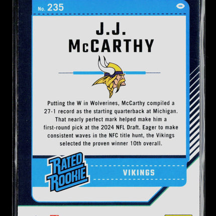 2024 Panini Donruss Optic J.J. McCarthy #235