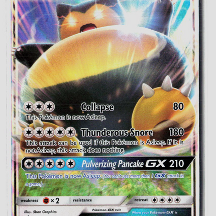 Pokemon 2017 Sun & Moon Snorlax GX #SM05