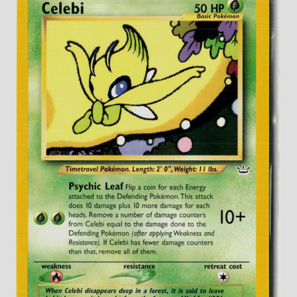 Pokemon 2001 Neo Revelation Celebi #16/64