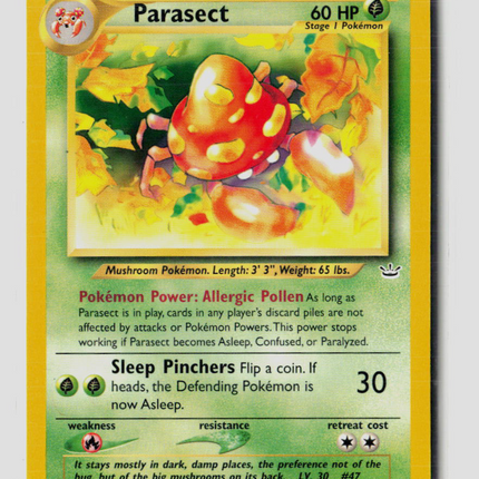 Pokemon 2001 Neo Revelation Parasect #35/64