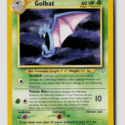 Pokemon 2000 Fossil Golbat #29/64