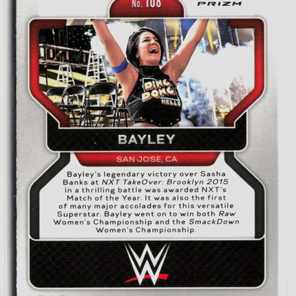 2022 Panini Prizm WWE Bayley #108 Ice
