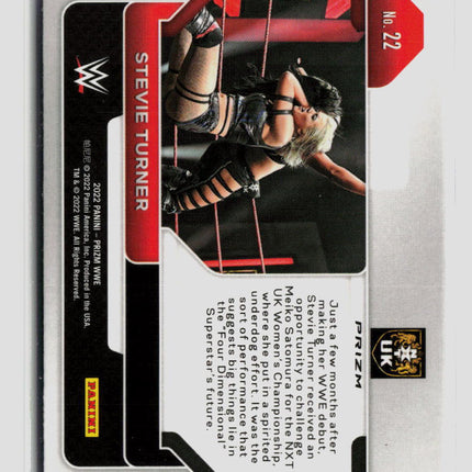 2022 Panini Prizm WWE Stevie Turner #22 Light Blue RC