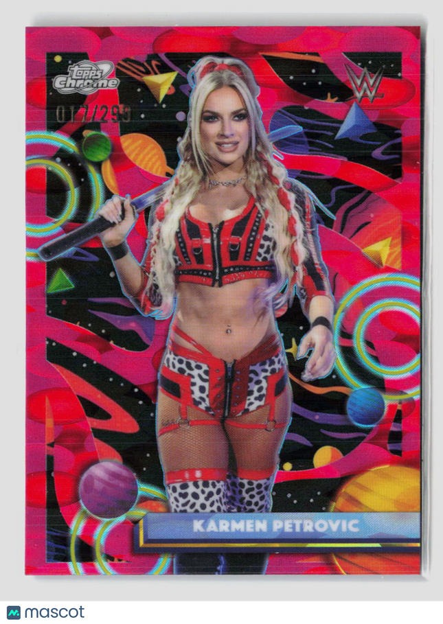 2026 Topps Chrome WWE Karmen Petrovic #152 Magenta Lava Refractor 01/1293