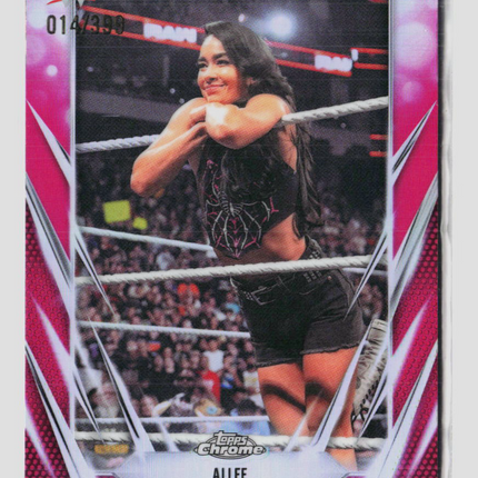 2026 Topps Chrome WWE AJ Lee #105 Pink 014/399