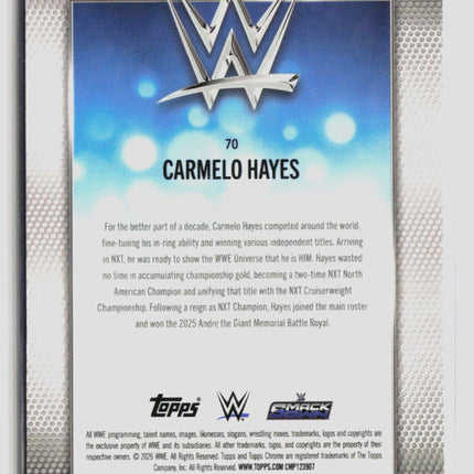 2026 Topps Chrome WWE Carmelo Hayes #70 Pink