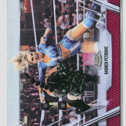 2025 Topps Chrome WWE Karmen Petrovic #54 Pink Refractor
