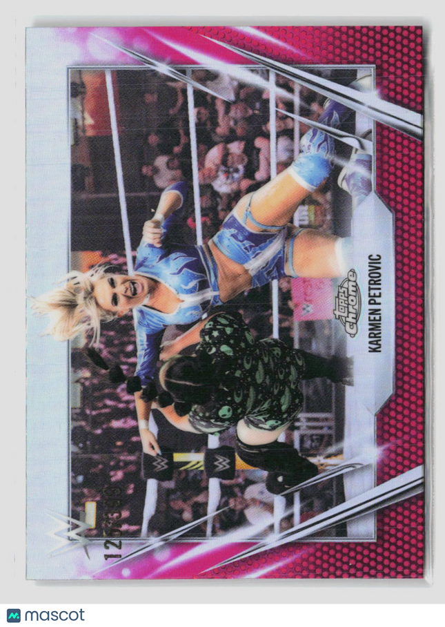 2025 Topps Chrome WWE Karmen Petrovic #54 Pink Refractor