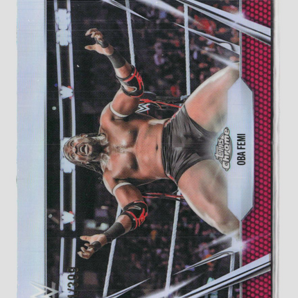2026 Topps Chrome WWE Oba Femi #120 Magenta Refractor