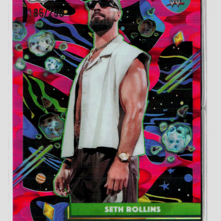 2026 Topps Chrome WWE Seth Rollins #90 Pink Refractor 186/200