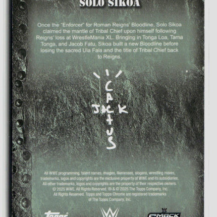 2025 Topps Chrome WWE Cactus Jack Solo Sikoa #77