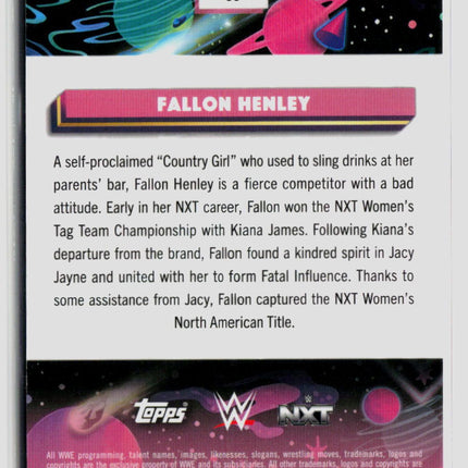 2026 Topps Chrome WWE Fallon Henley #60 Magenta Refractor 146/299