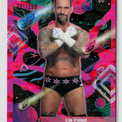 2026 Topps Chrome WWE CM Punk #30 Magenta Refractor 291/299