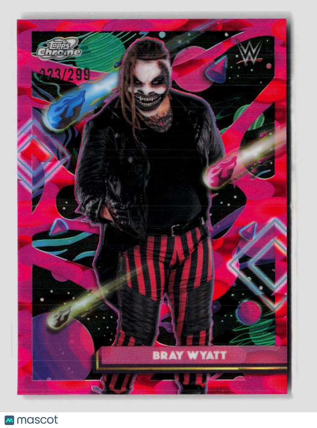 2026 Topps Chrome WWE Bray Wyatt #77 Pink Refractor 223/299