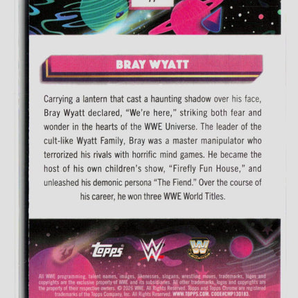 2026 Topps Chrome WWE Bray Wyatt #77 Pink Refractor 223/299