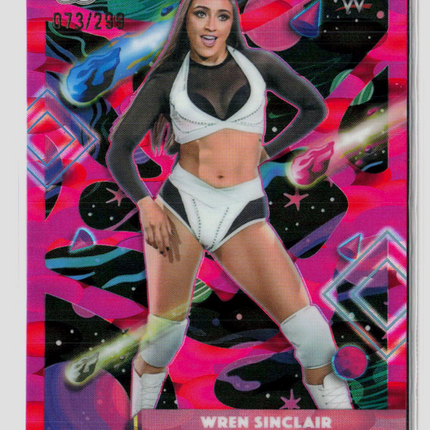 2026 Topps Chrome WWE Wren Sinclair #161 Pink Lava 073/299