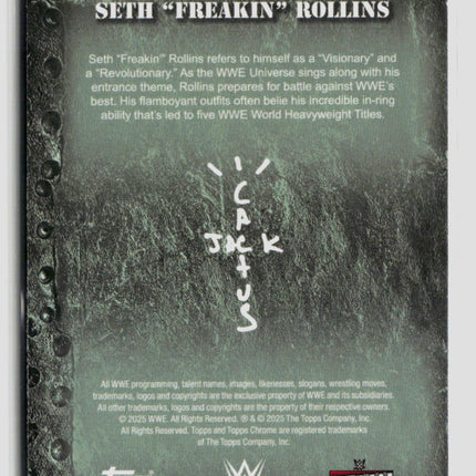 2025 Topps Chrome WWE Cactus Jack Seth "Freakin" Rollins Seth Rollins #17