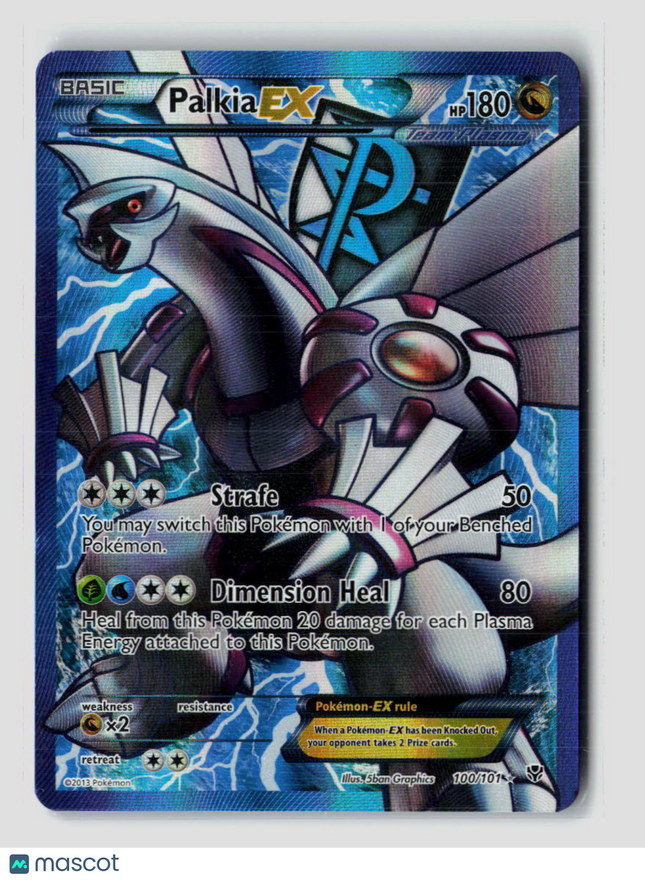 Pokemon 2013 Plasma Blast Palkia EX SR FA #100/101