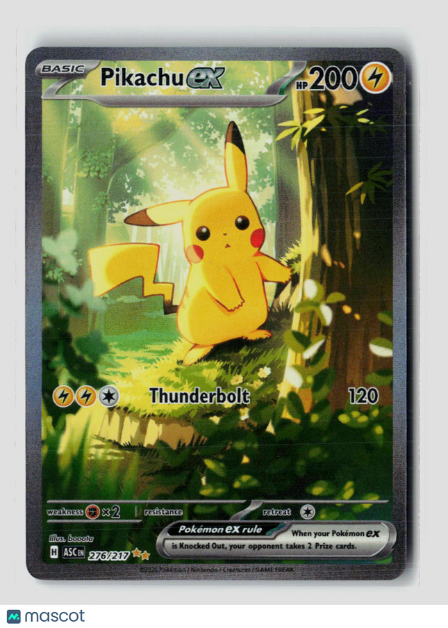 Pokemon 2026 Mega Evolution – Ascended Heroes Pikachu EX FA SAR #276/217