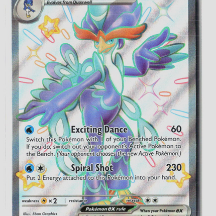 Pokemon Scarlet & Violet Quaquaval EX FA #084