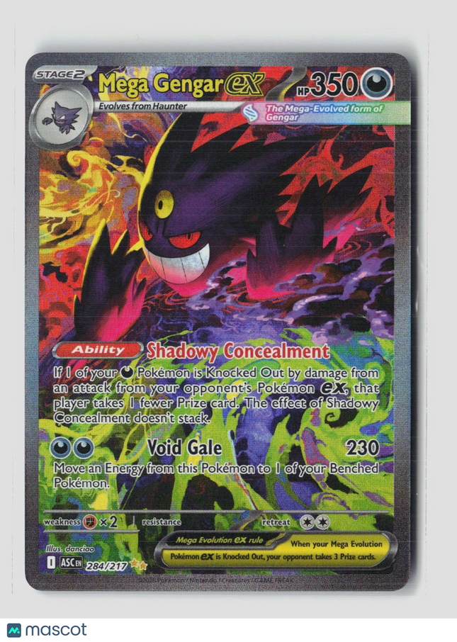 Pokemon 2026 Mega Evolution – Ascended Heroes Mega Gengar EX SAR #284/217