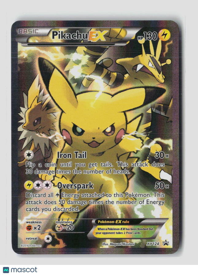 Pokemon Pikachu-EX FA #XY124