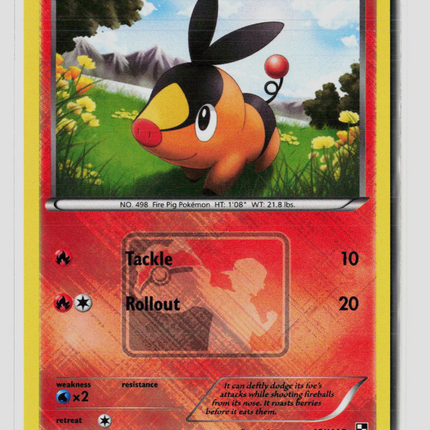 Pokemon 2011 Black & White Tepig #15/114 Stamp