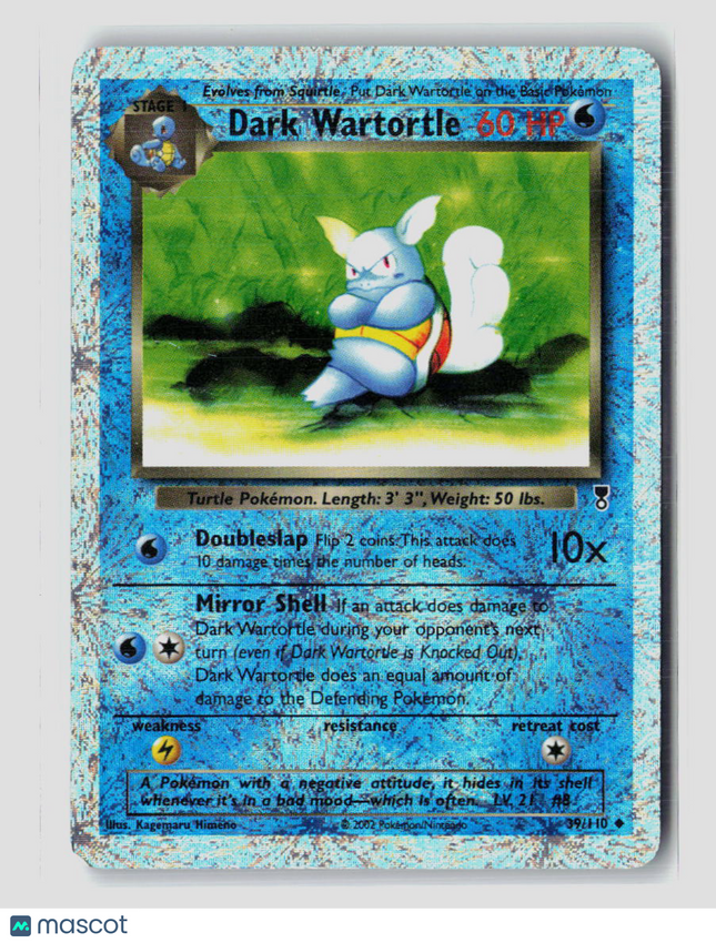 Pokemon 2002 Legendary Collection Dark Wartortle #39/110