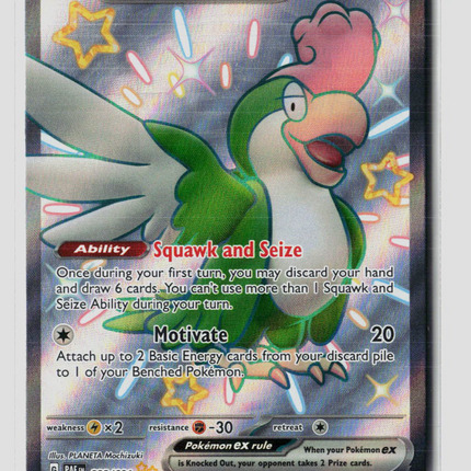 Pokemon 2024 Paldean Fates Squawkabilly EX SSR #223/91