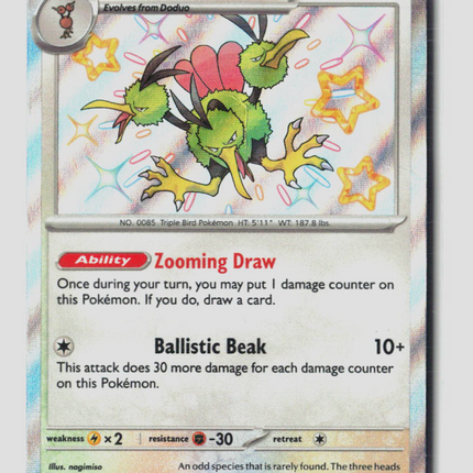 Pokemon 2024 Paldean Fates Dodrio #200/91