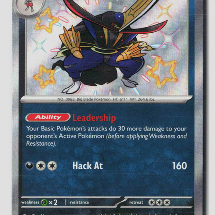 Pokemon 2024 Paldean Fates Kingambit #187/91