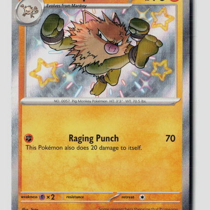 Pokemon 2024 Paldean Fates Primeape #170/91