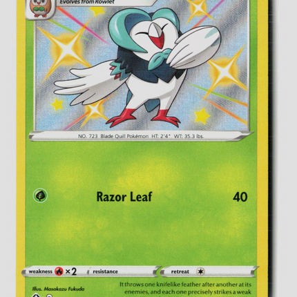 Pokemon 2021 Shining Fates Dartrix #SV002/SV122