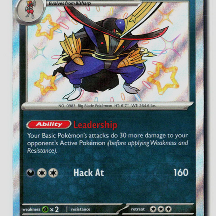 Pokemon 2024 Paldean Fates Kingambit #187/91